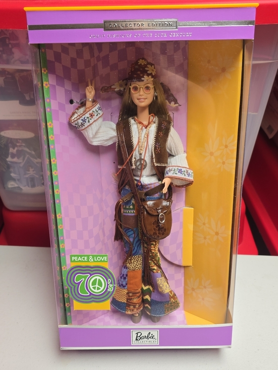 Barbie Other - Barbie 70s Peace & Love Doll -Collectors Edition Blue
